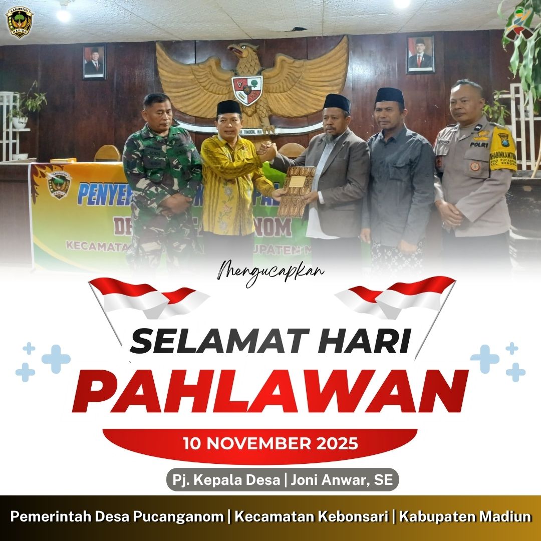 Ucapan Hari Pahlawan oleh Pemdes Pucanganom