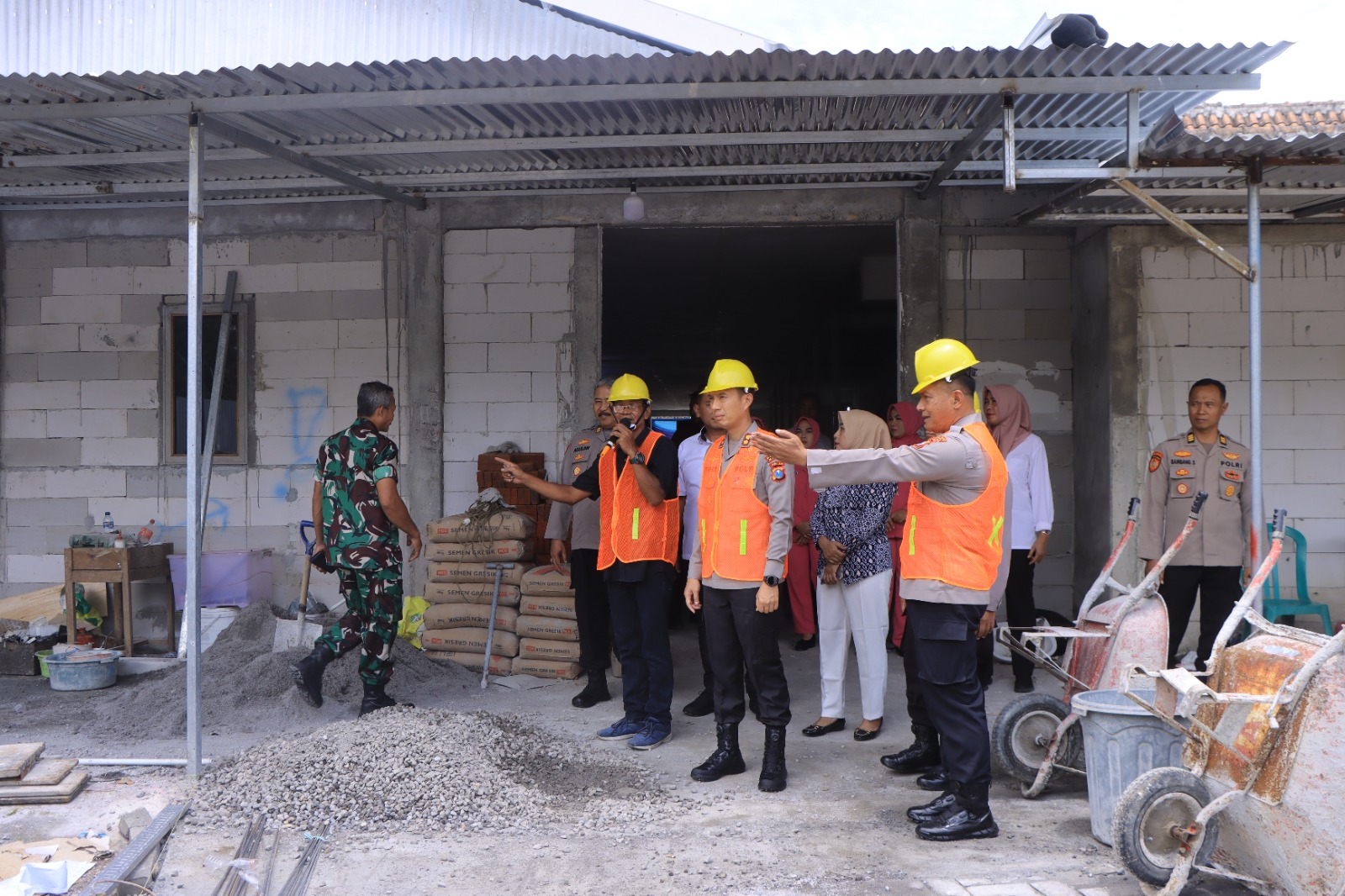 Peletakkan Batu Pertama SPPG Ketiga, Kapolres Madiun: Membangun Gizi, Membangun Negeri